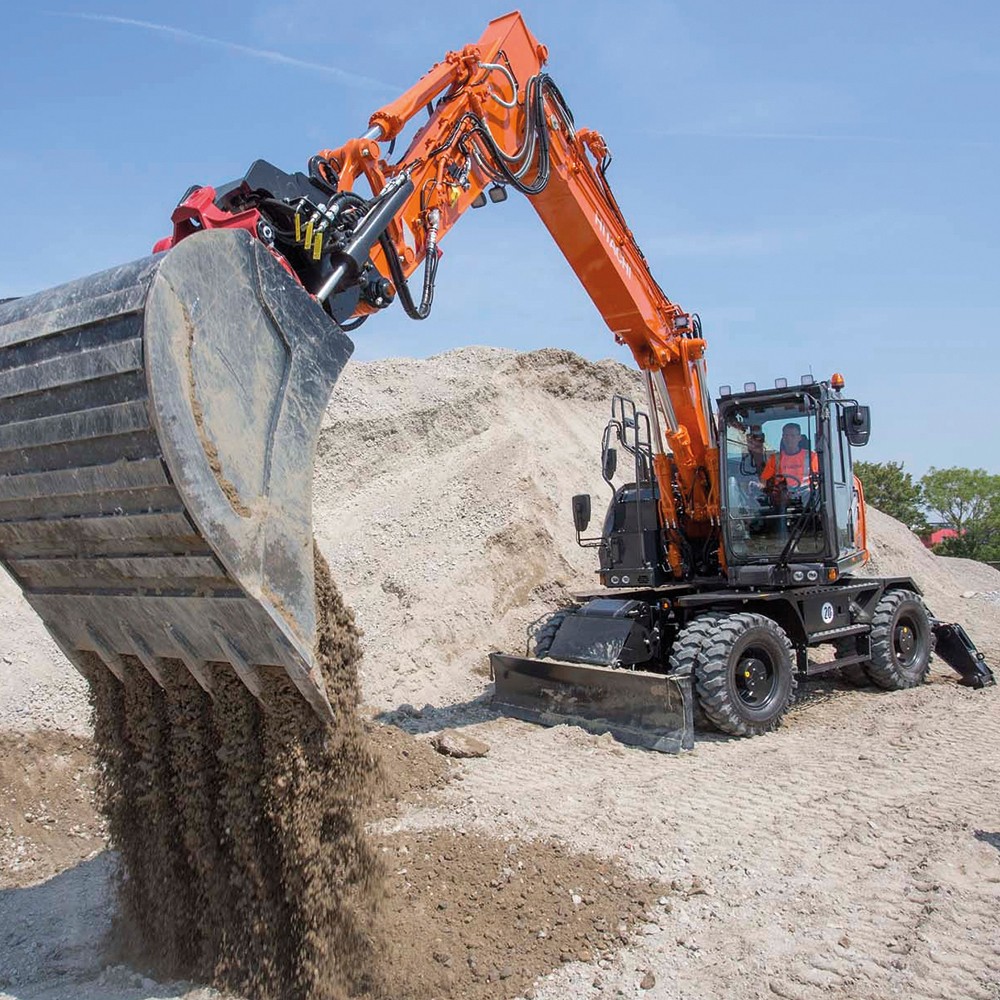 Escavadoras de pneus